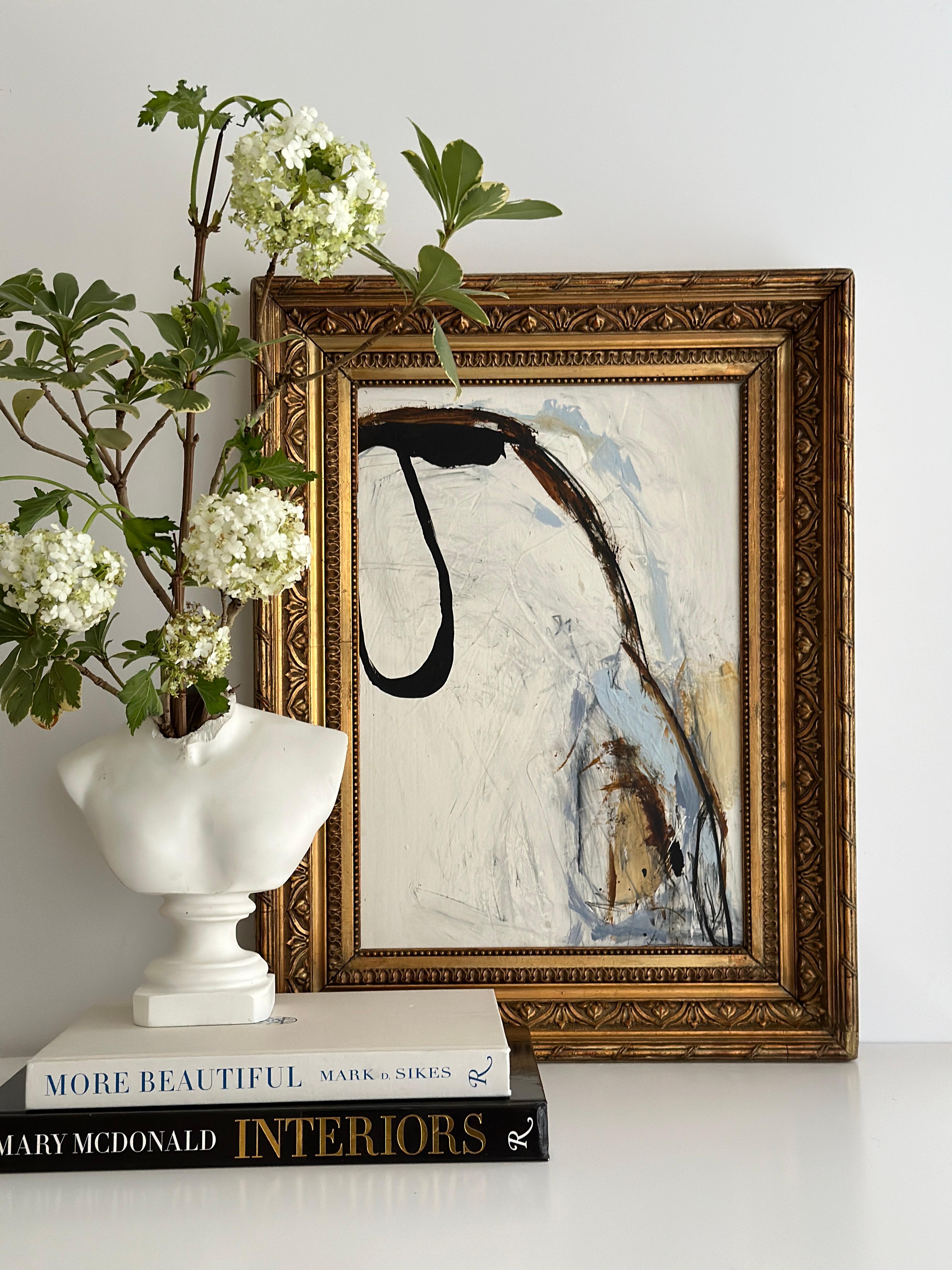 Lignes Noires- Arte astratta in cornice Antiques francese 2