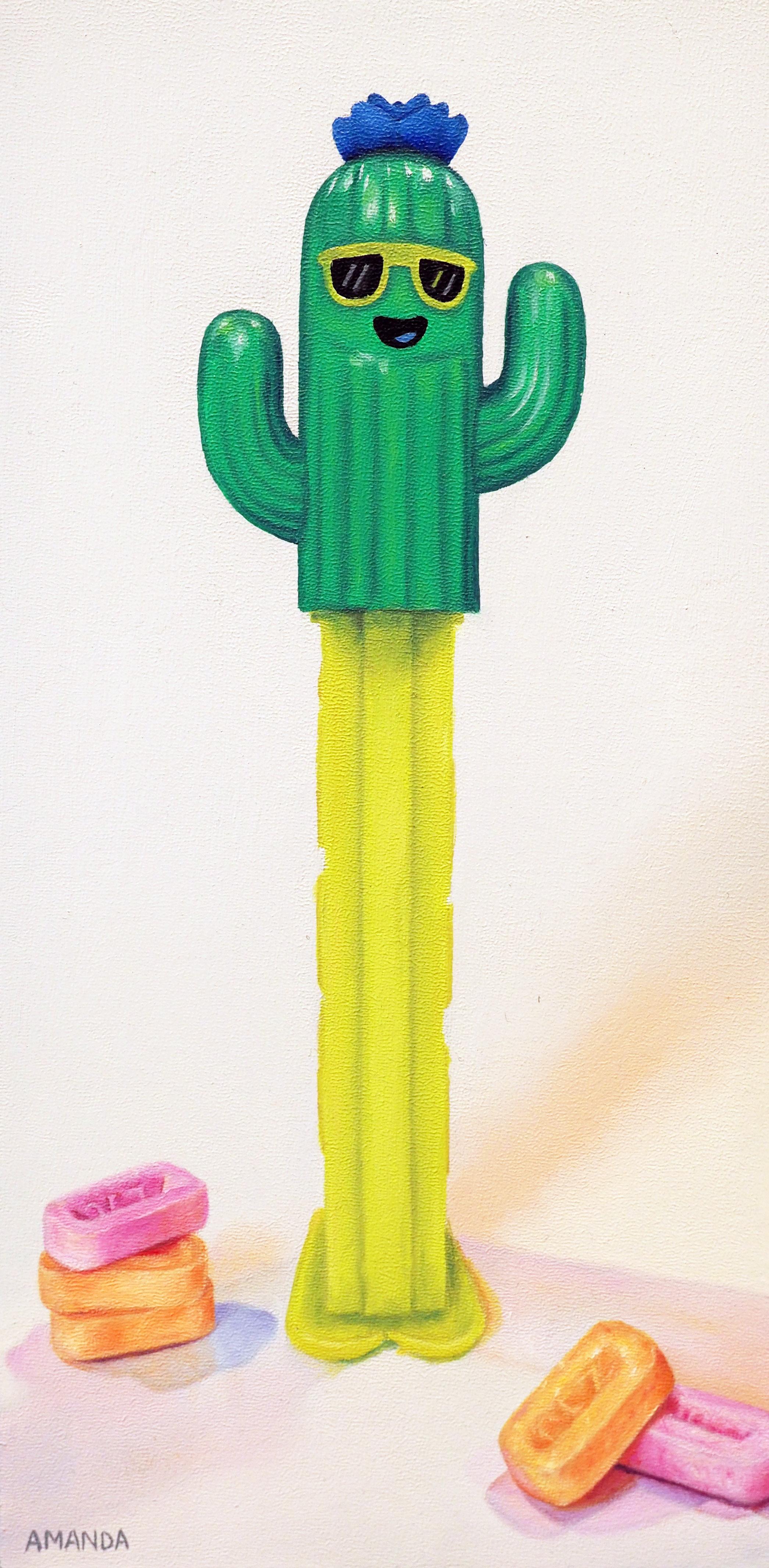 Amanda Coelho Still-Life Painting - Prickly Pez
