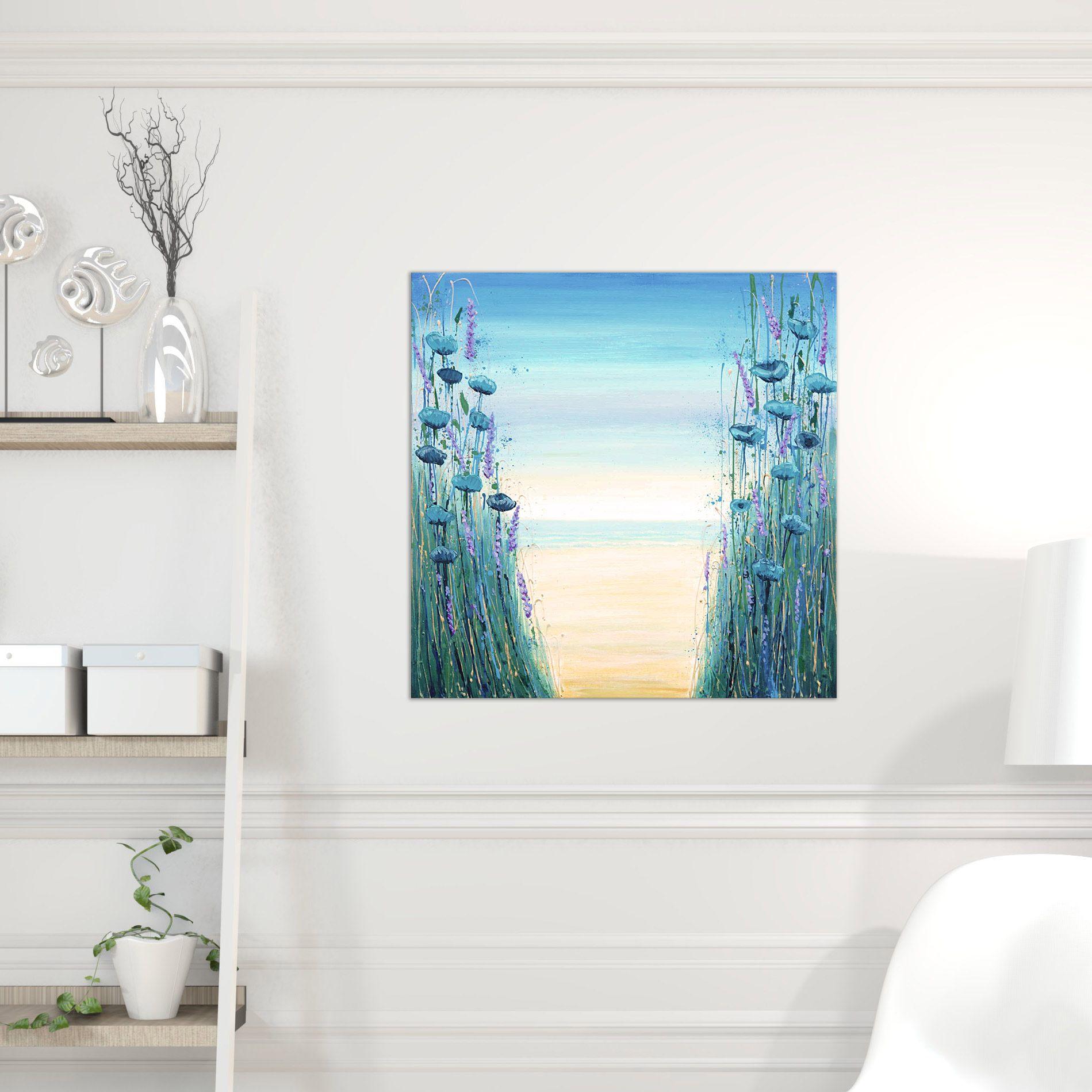 Beach Flowers, Gemälde, Acryl auf Leinwand im Angebot 2