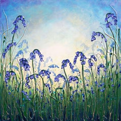 Bluebell Dance, Painting, Acrylic on Canvas