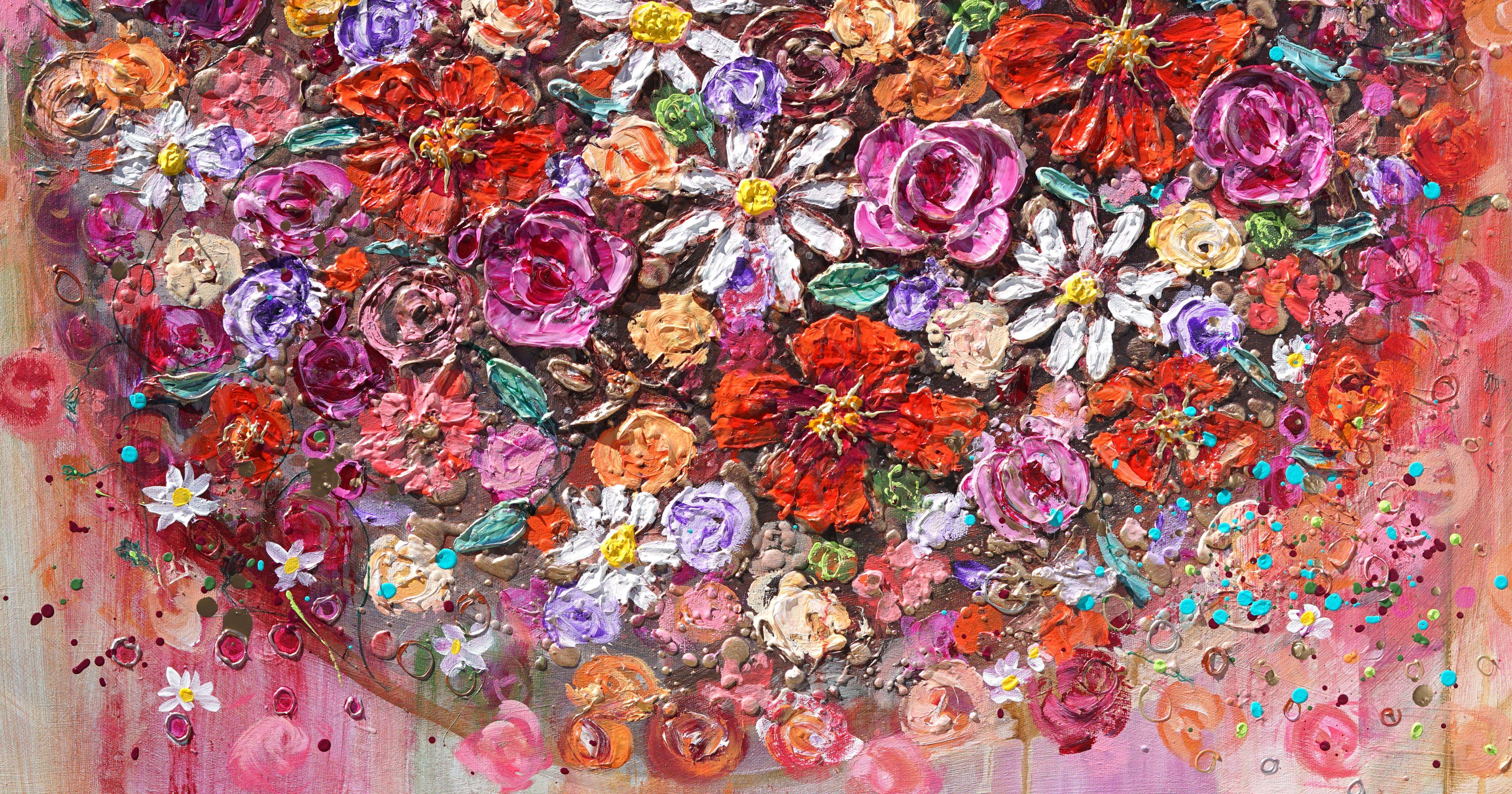 Corazón de mariposa, Pintura, Acrílico sobre lienzo - Painting Expresionismo abstracto de Amanda Dagg