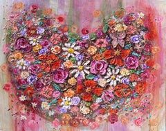 Butterfly Heart, Painting, Acrylic on Canvas