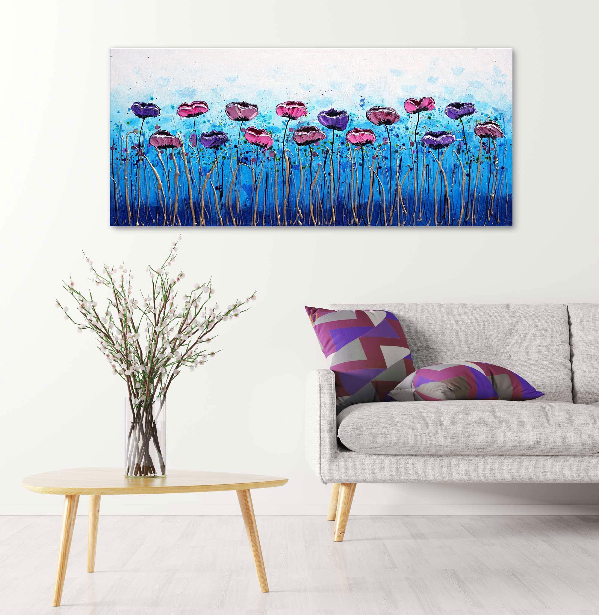Danza floreale, Pittura, Acrilico su tela in vendita 2
