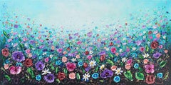 Flourishing Floral, Painting, Acrylic on Canvas