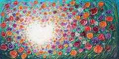 Flower Lover, Painting, Acrylic on Canvas