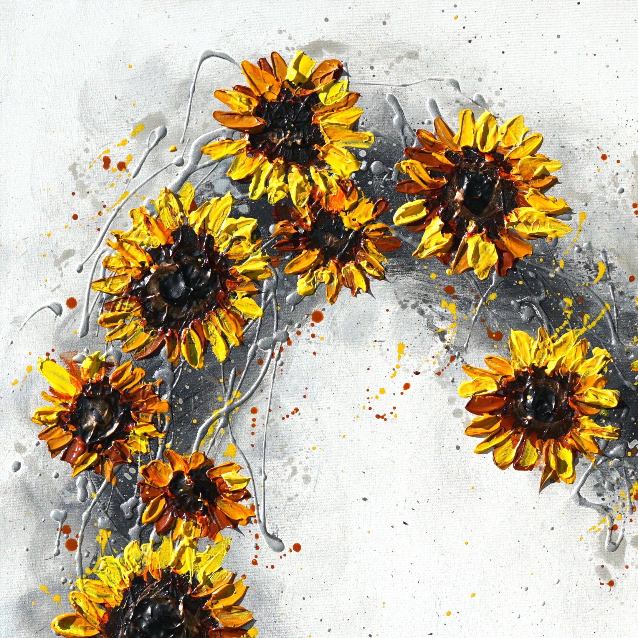 Corazón de felicidad, Pintura, Acrílico sobre lienzo - Painting Contemporáneo de Amanda Dagg