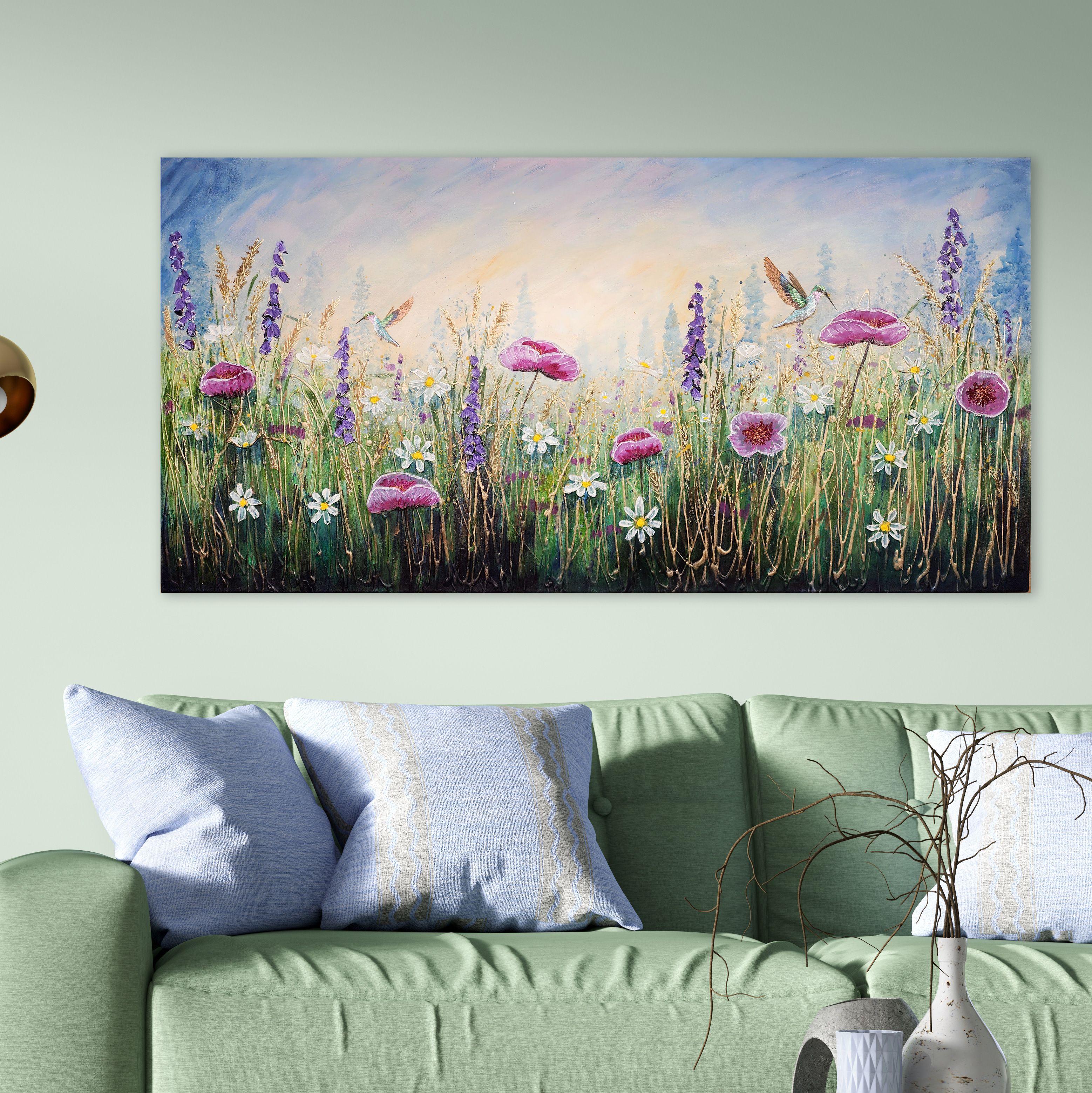 Danza dei colibrì, Pittura, Acrilico su tela in vendita 2