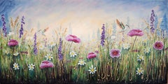 Hummingbird Dance, Painting, Acrylic on Canvas