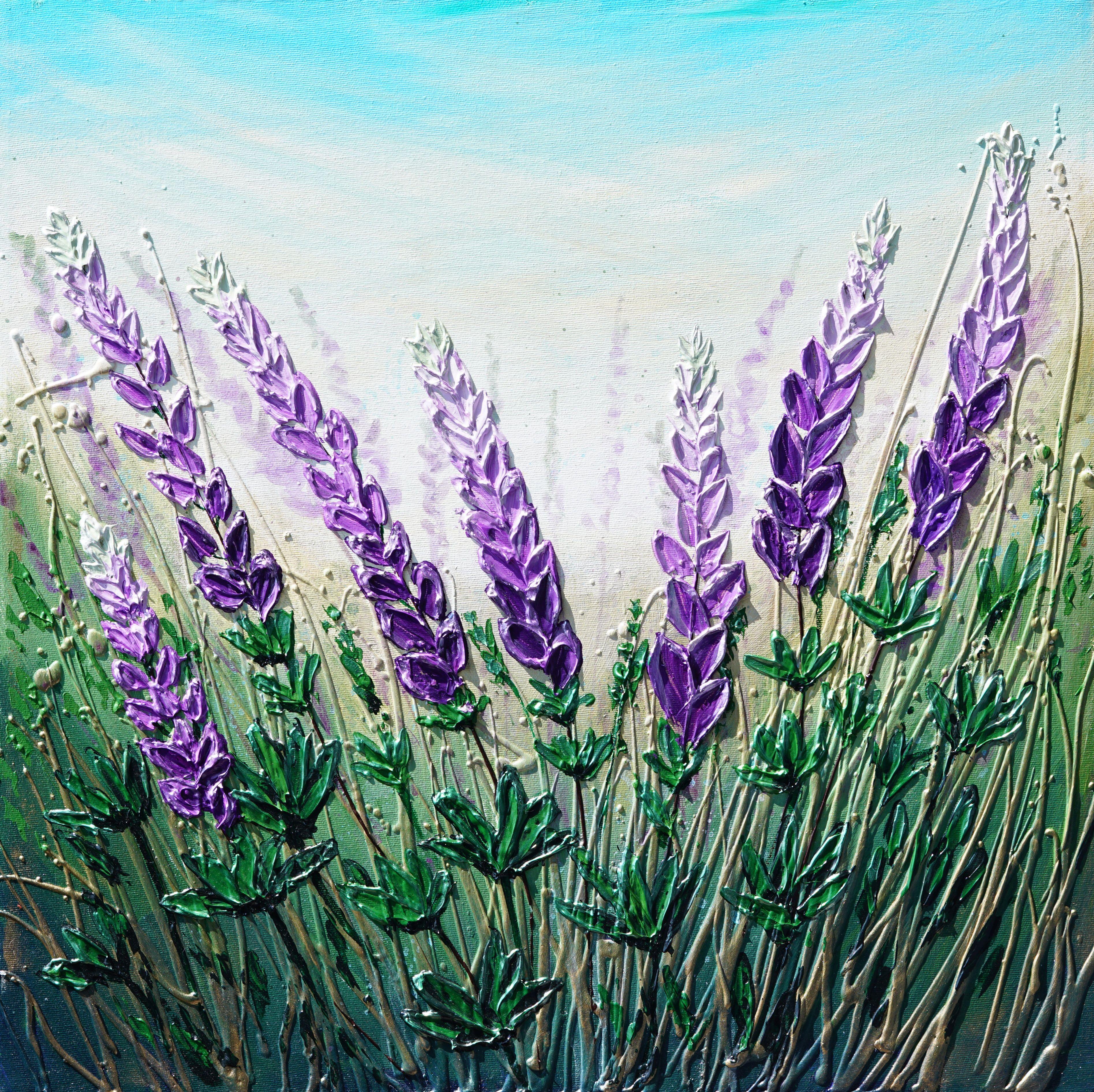 how to paint lupins in acrylic