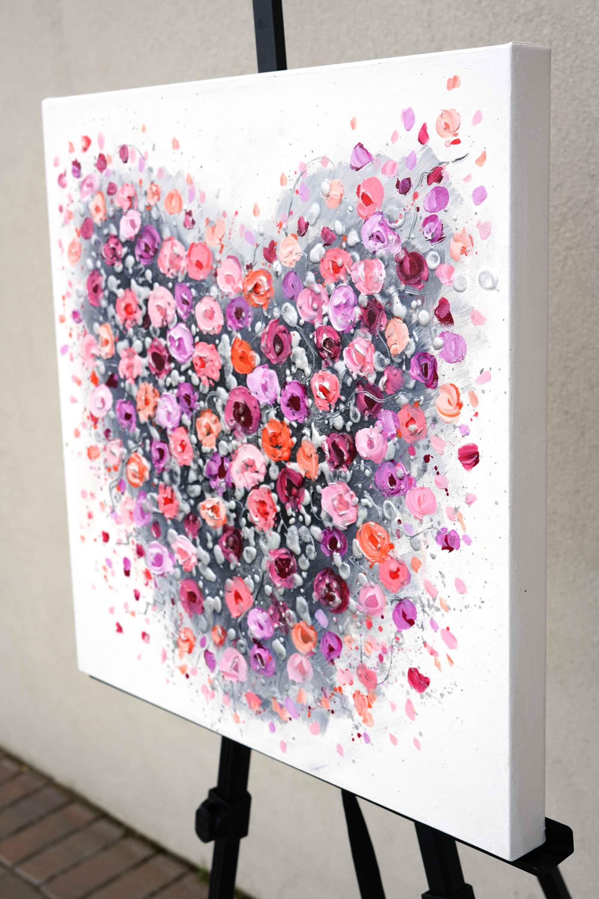 Danza de pétalos, Pintura, Acrílico sobre lienzo en venta 1