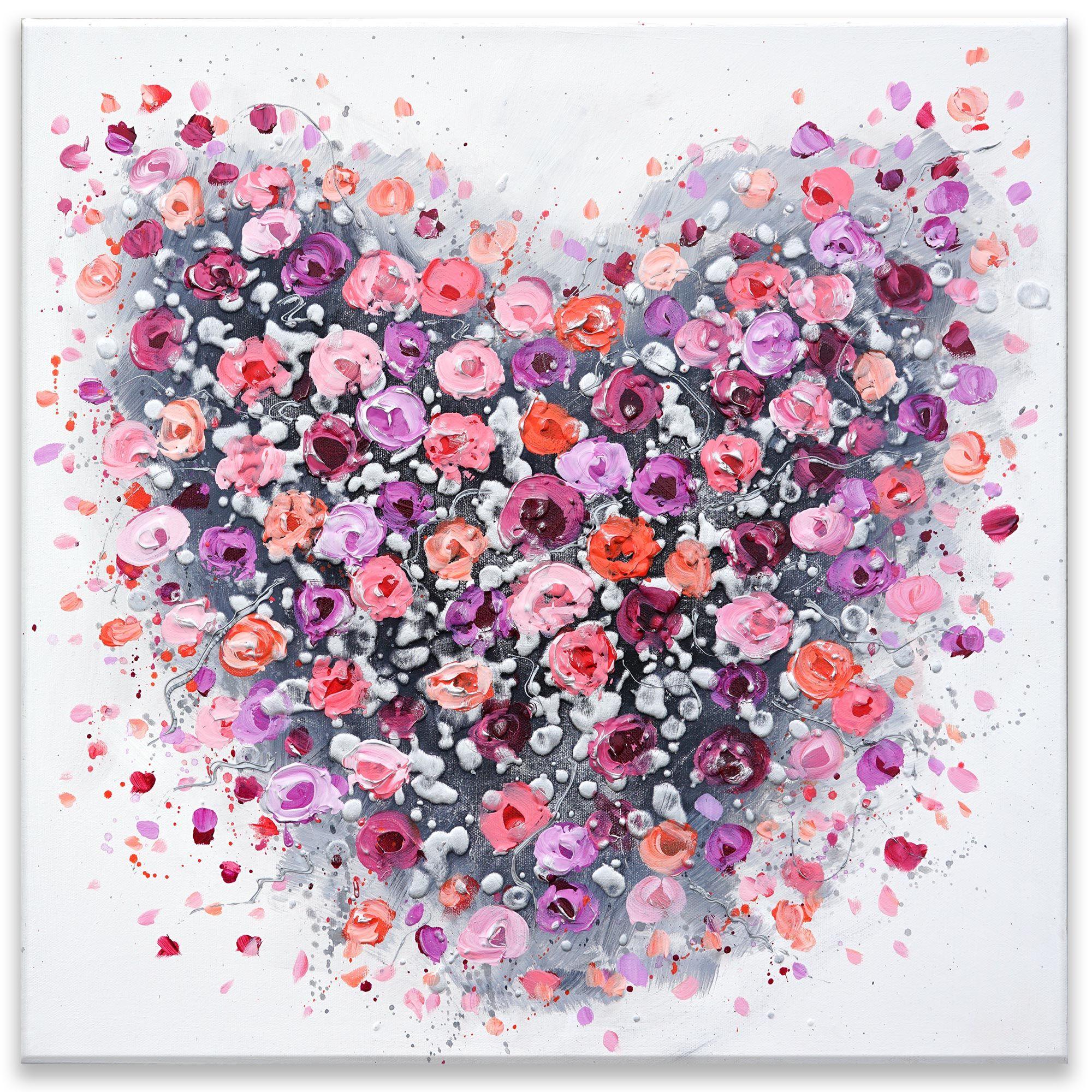 Danza de pétalos, Pintura, Acrílico sobre lienzo en venta 2