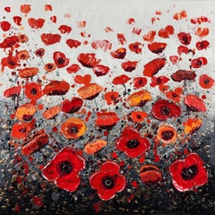 Poppy Wish, Painting, Acrylic on Canvas