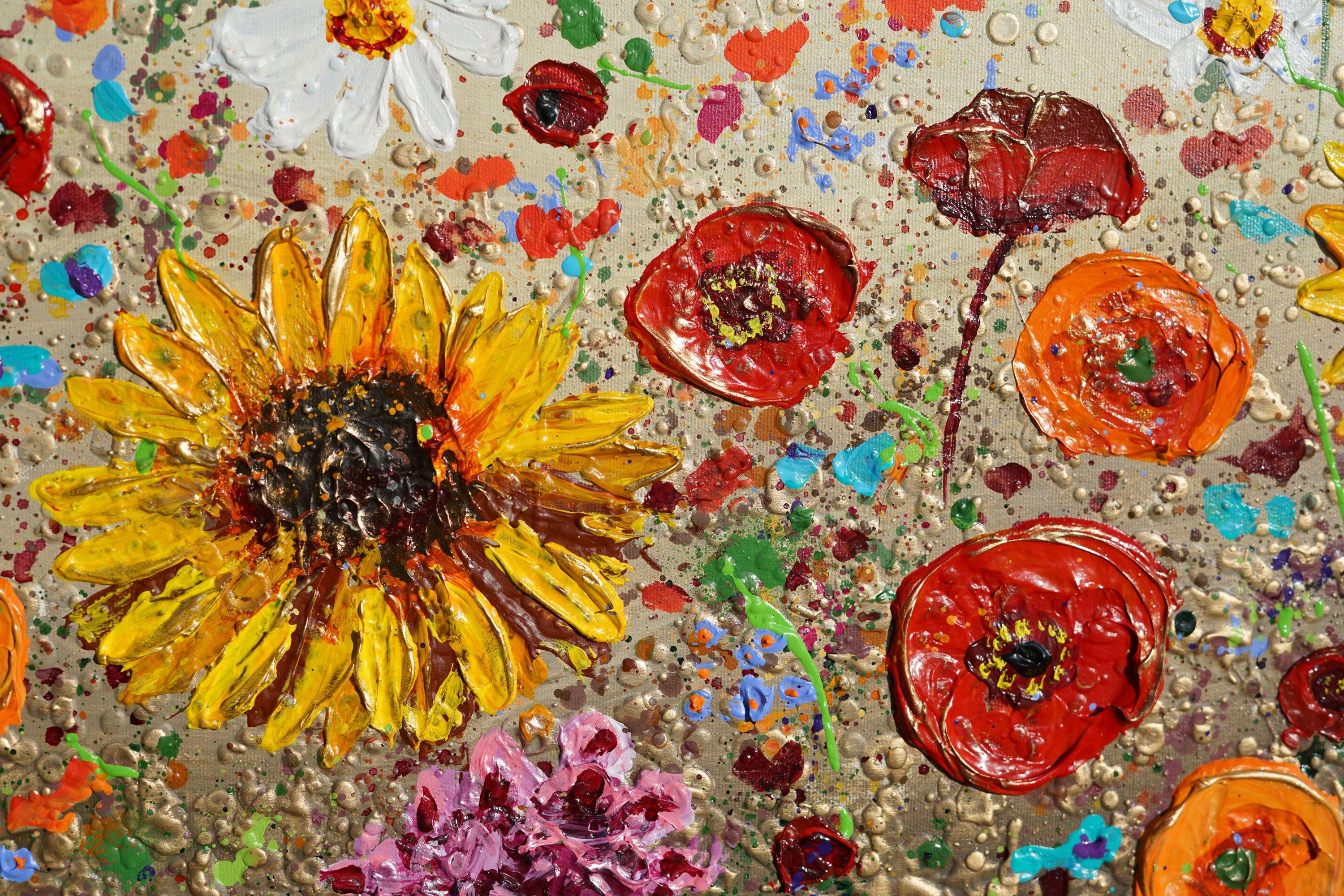 Canción de las flores silvestres, Pintura, Acrílico sobre lienzo en venta 1