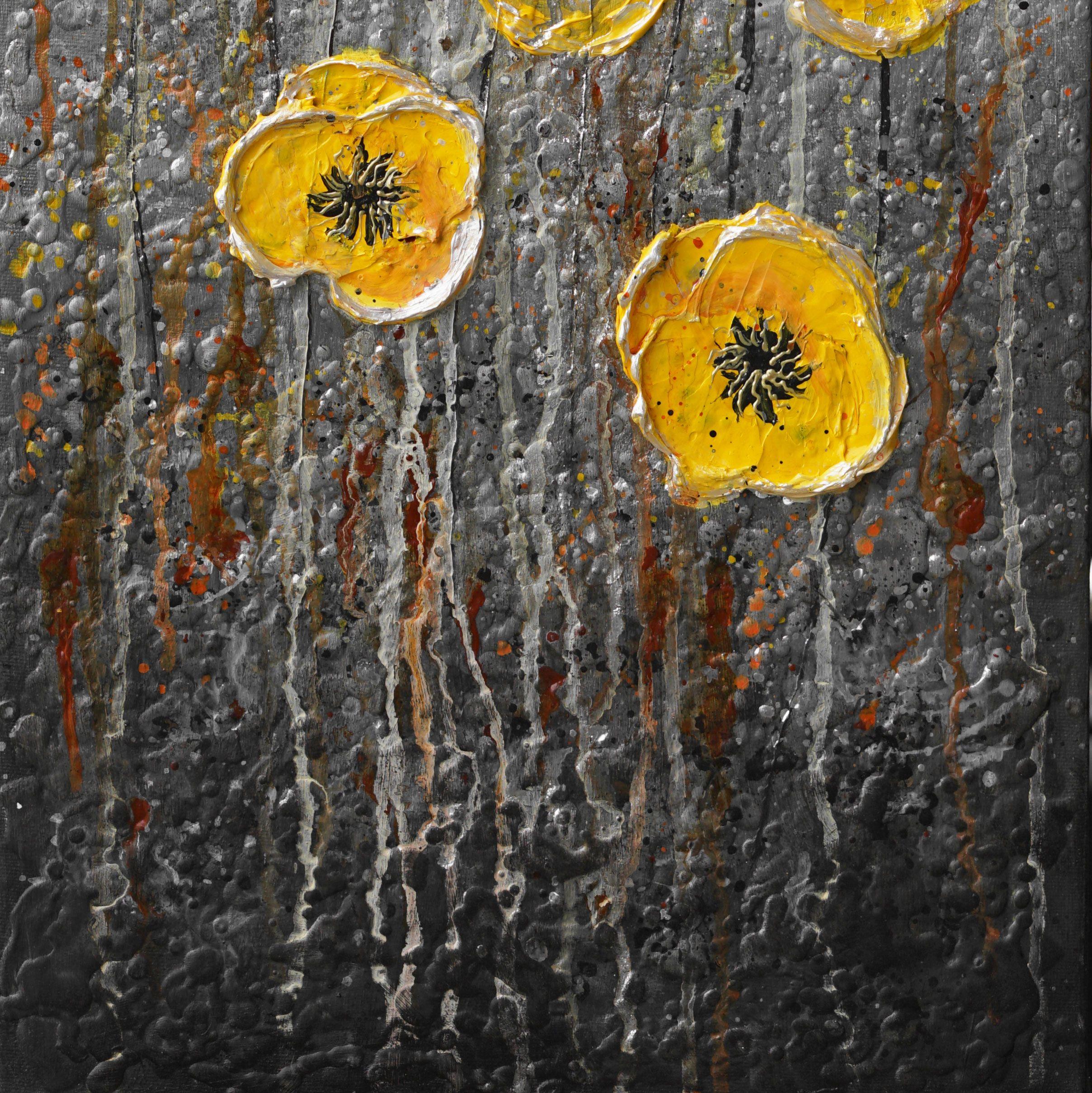 Sunshine after the rain, Painting, Acrylic on Canvas 3