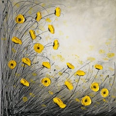 Sunshine Poppies, Painting, Acrylic on Canvas