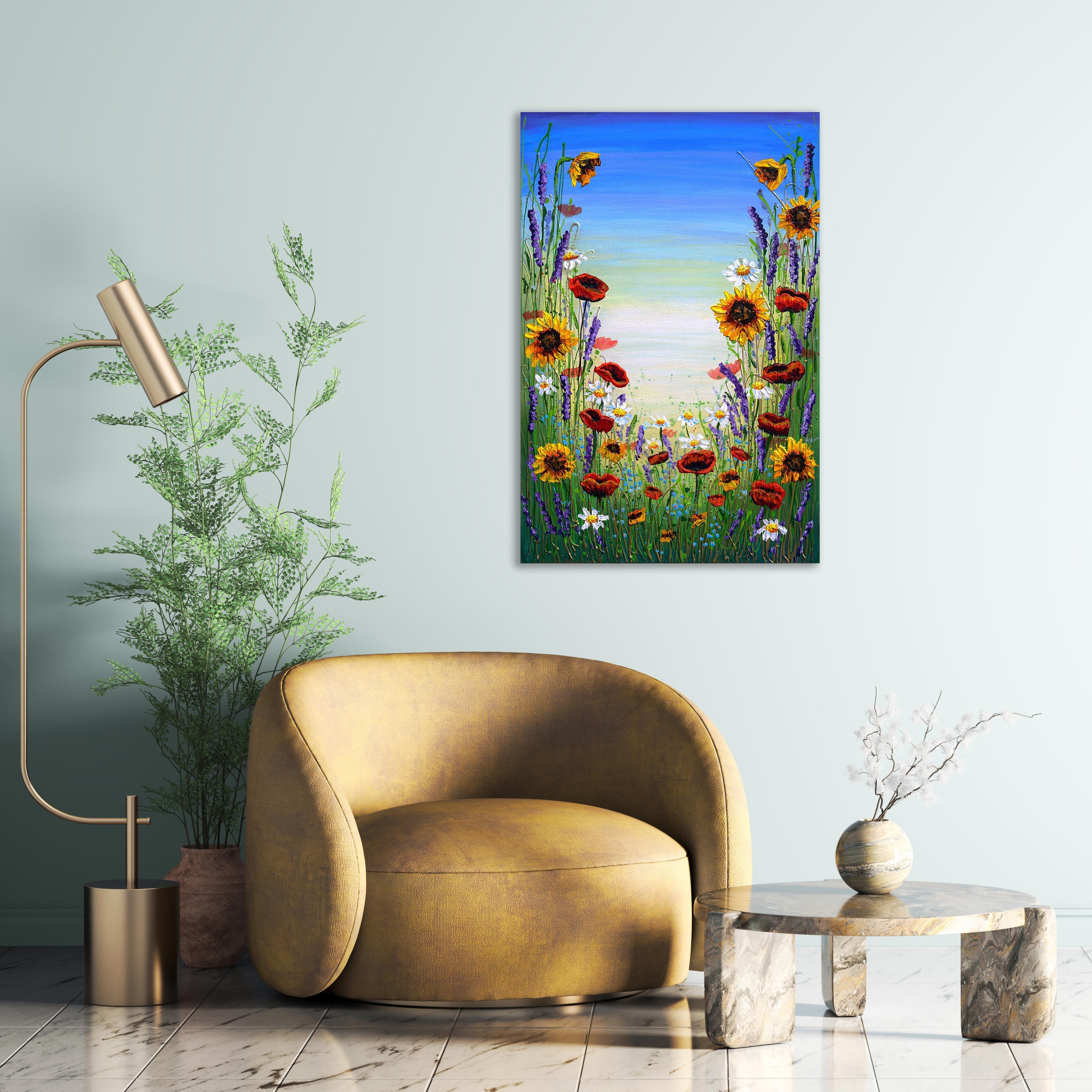 Sinfonia di fiori selvatici, Pittura, Acrilico su tela - Painting Impressionismo di Amanda Dagg