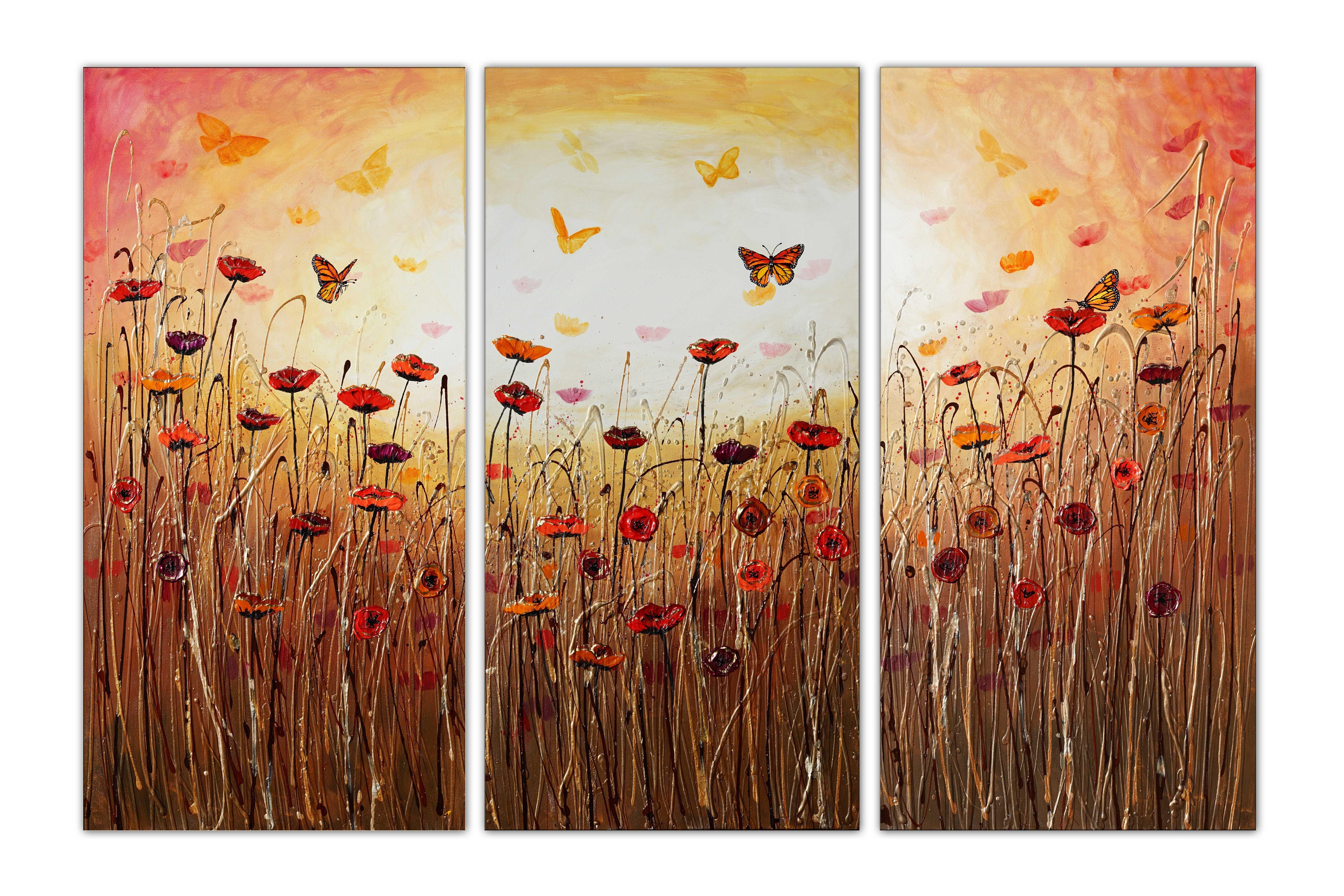 La canción de la naturaleza, Pintura, Acrílico sobre lienzo - Painting de Amanda Dagg
