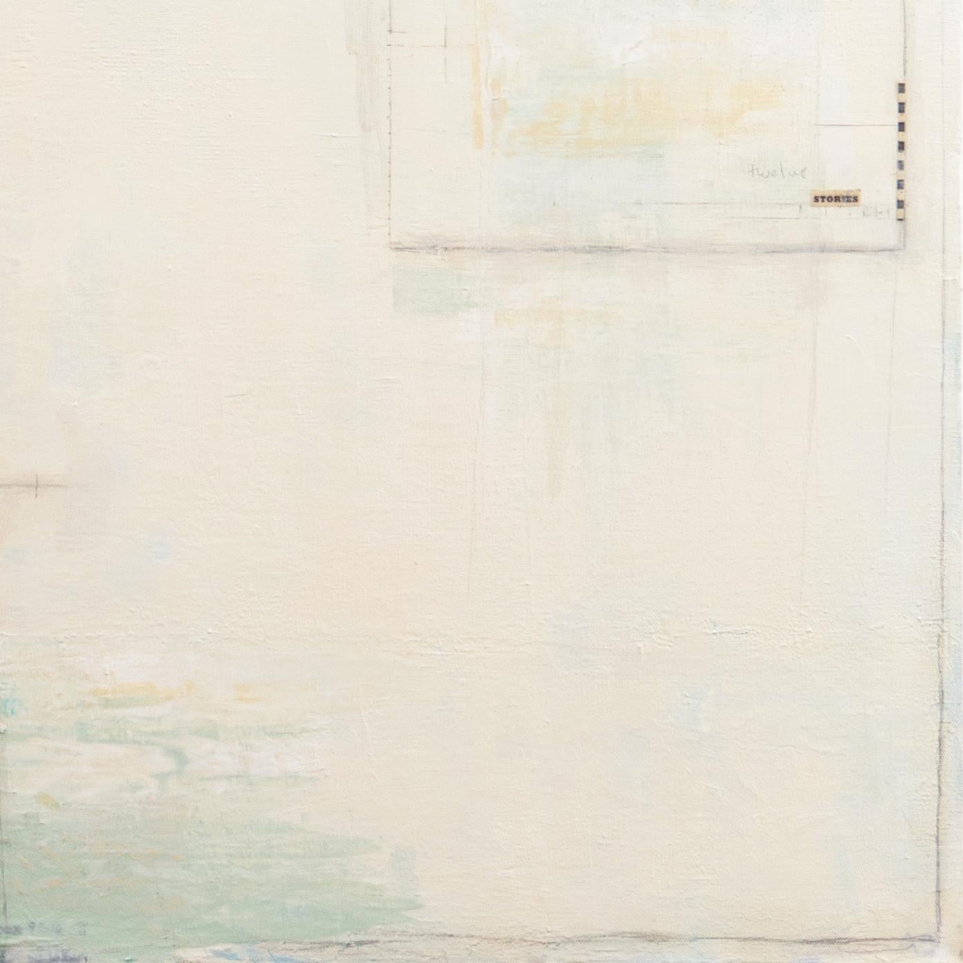 'Azure & Sand', California Figurative Abstraction, Pacific Art League, Palo Alto in vendita 5