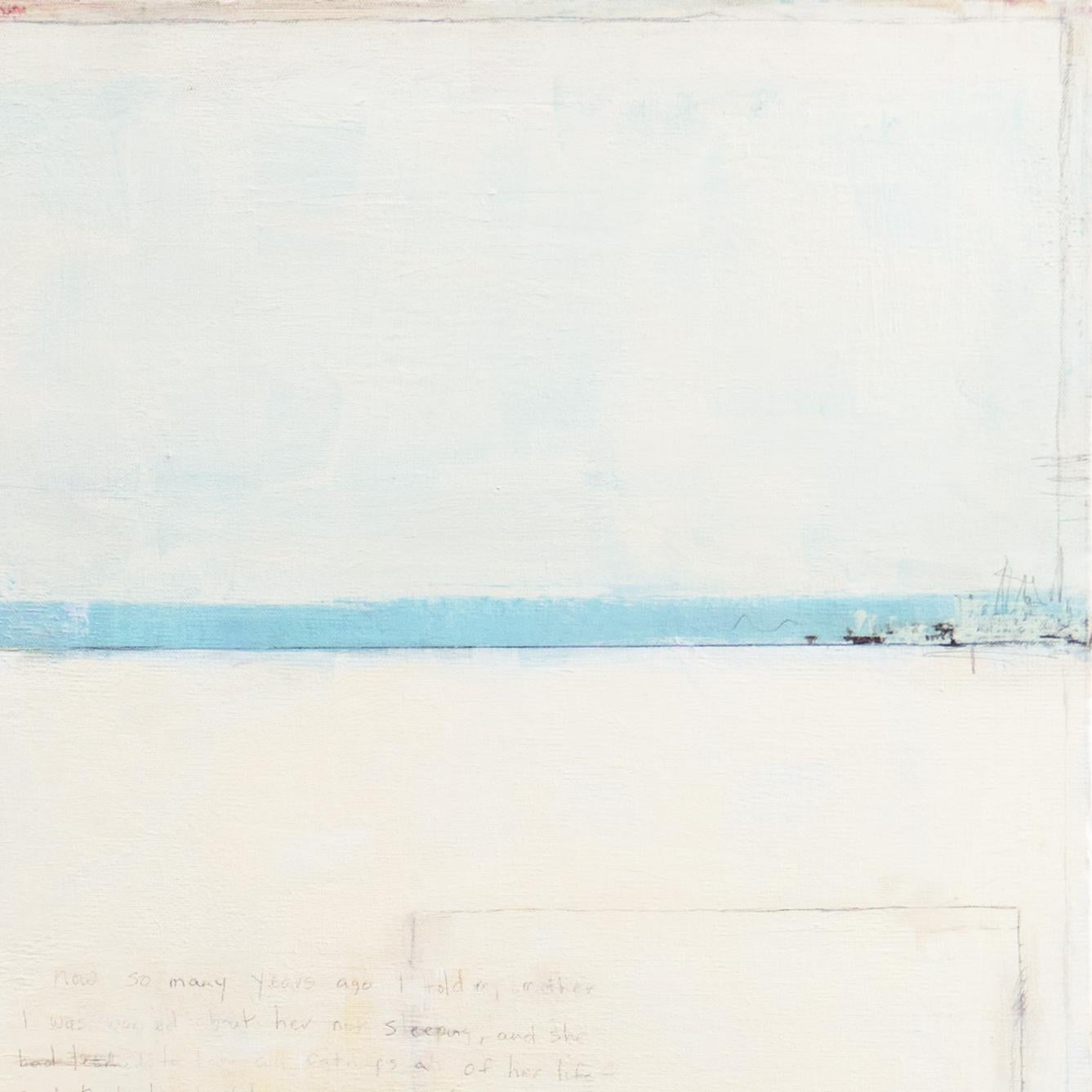 'Azure & Sand', California Figurative Abstraction, Pacific Art League, Palo Alto en venta 1