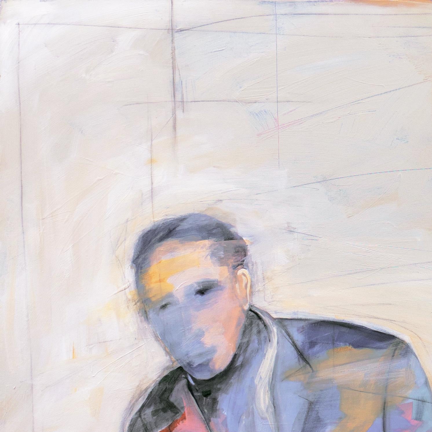 'Coat of Many Colors', California Figurative Abstraction, Pacific Art League For Sale 1