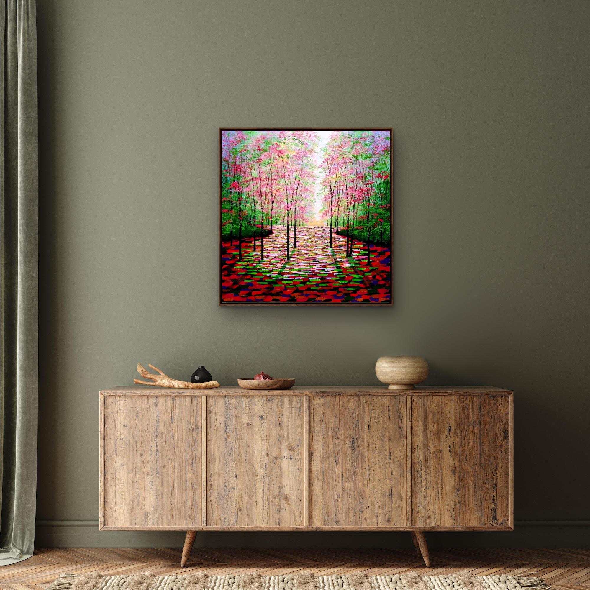 A Quieter Forest Place by Amanda Horvath, Contemporary art, Landscape painting For Sale 2