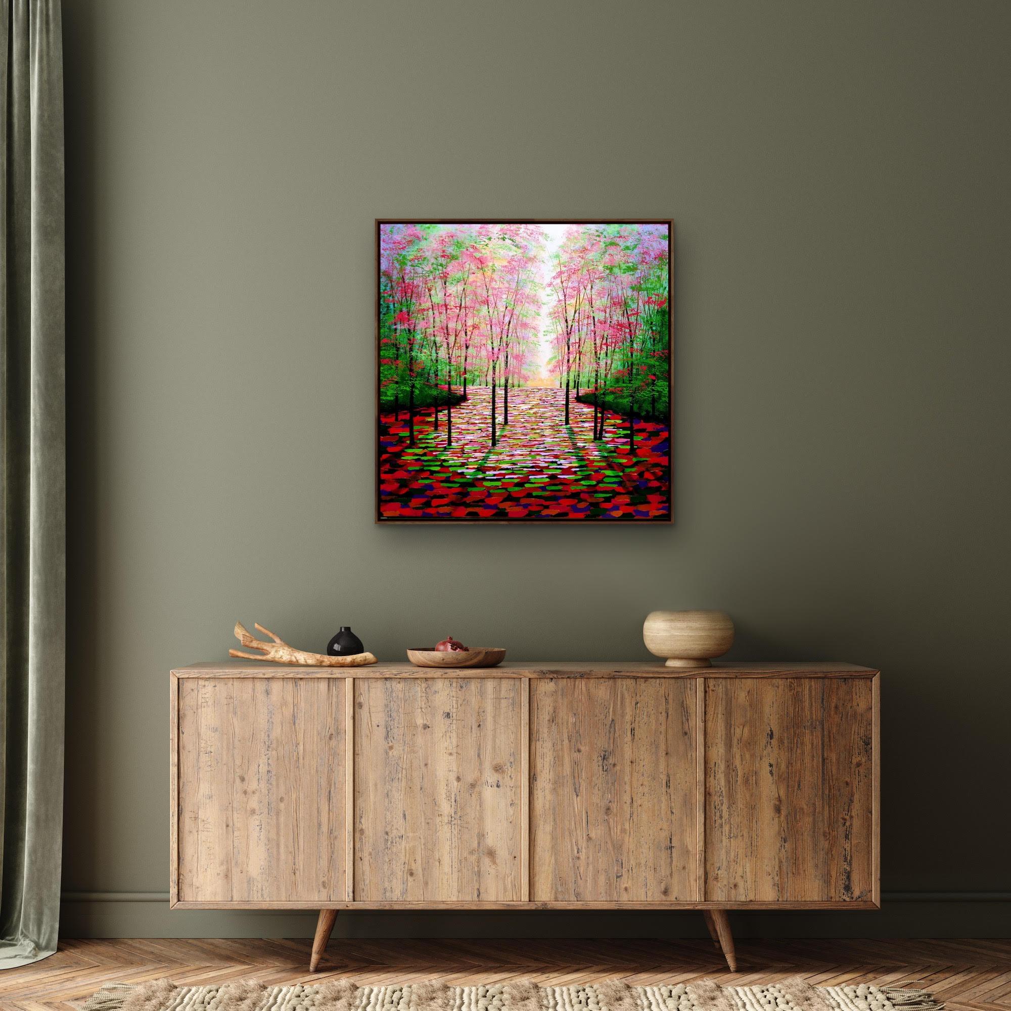 Un posto più tranquillo nella foresta di Amanda Horvath, Arte contemporanea, Pittura di paesaggio in vendita 4