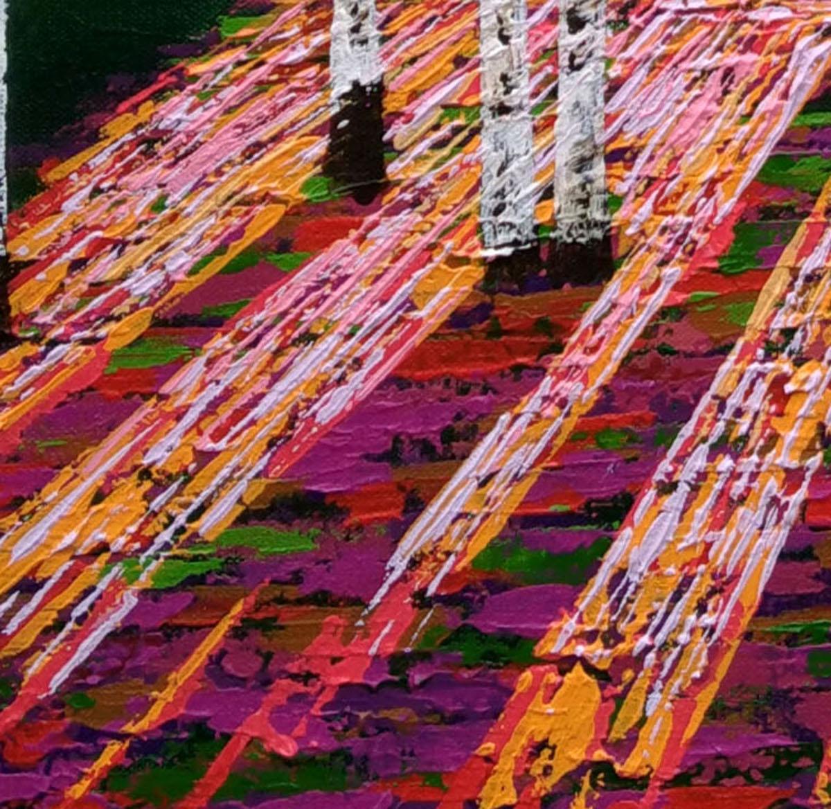 Golden Evening Light III, Amanda Horvath, Pintura original, Arte paisajista en venta 2