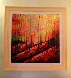Amanda Horvath, Alchemy Wood, Original Woodland Painting, Affordable Art