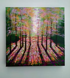 Amanda Horvath, Amber Days, Woodland Painting, Contemporary Art, Art Online