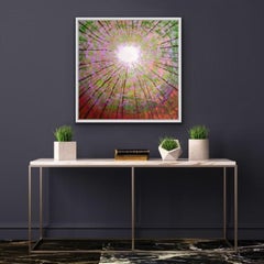 Amanda Horvath, Forest Sky Gazing, Original contemporay painting