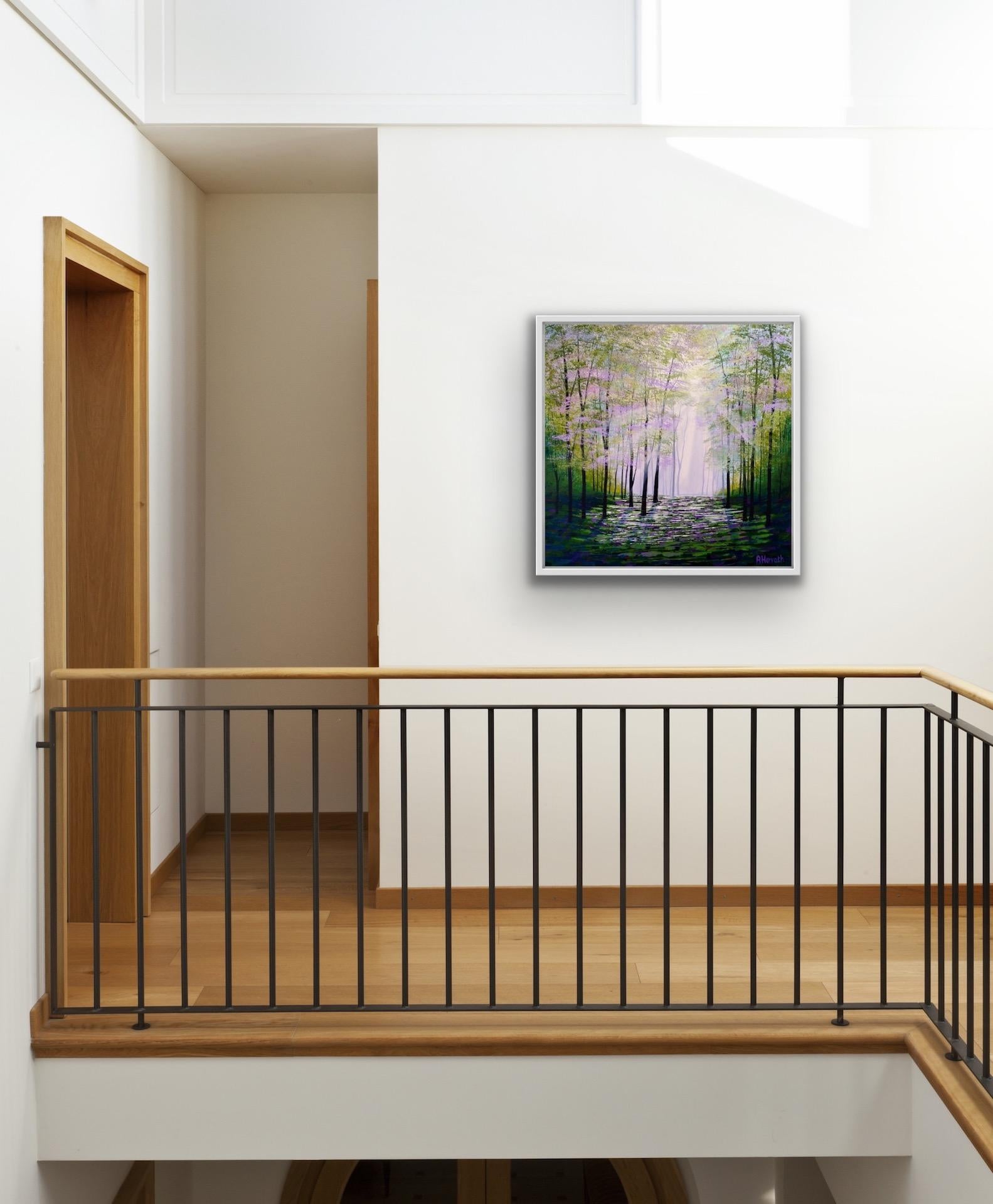 Amanda Horvath, Forest Wisdom, Woodland Landscape Art, Affordable Art For Sale 3