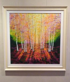 Amanda Horvath, Luce della sera dorata, Pittura originale, Arte contemporanea