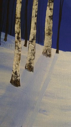 Amanda Horvath, Midnight Silver, Pittura originale, Arte contemporanea