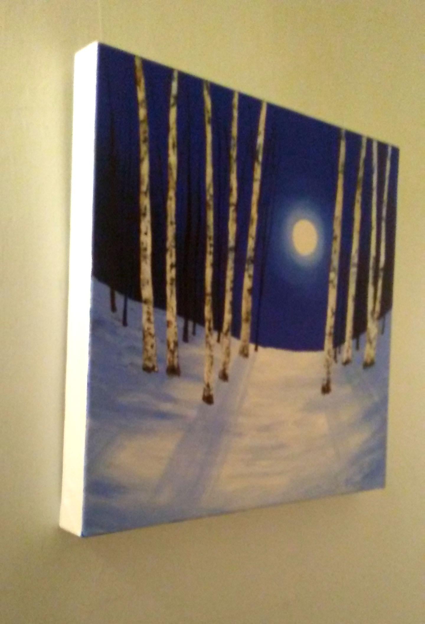 Amanda Horvath, Midnight Silver, Original Painting, Contemporary Art For Sale 4