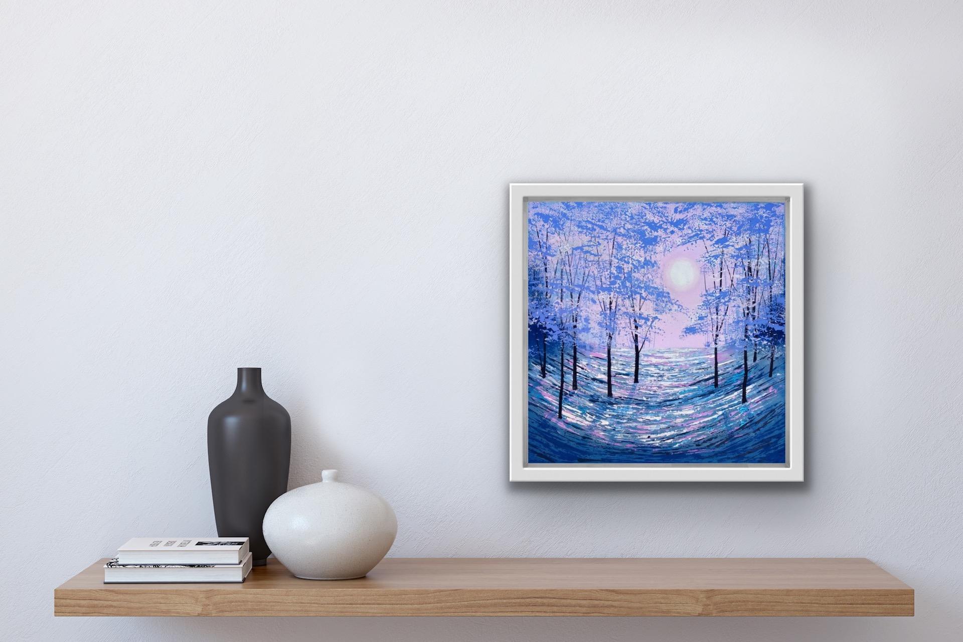Amanda Horvath, Moonlight Phantasy, peinture contemporaine de bois en vente 6
