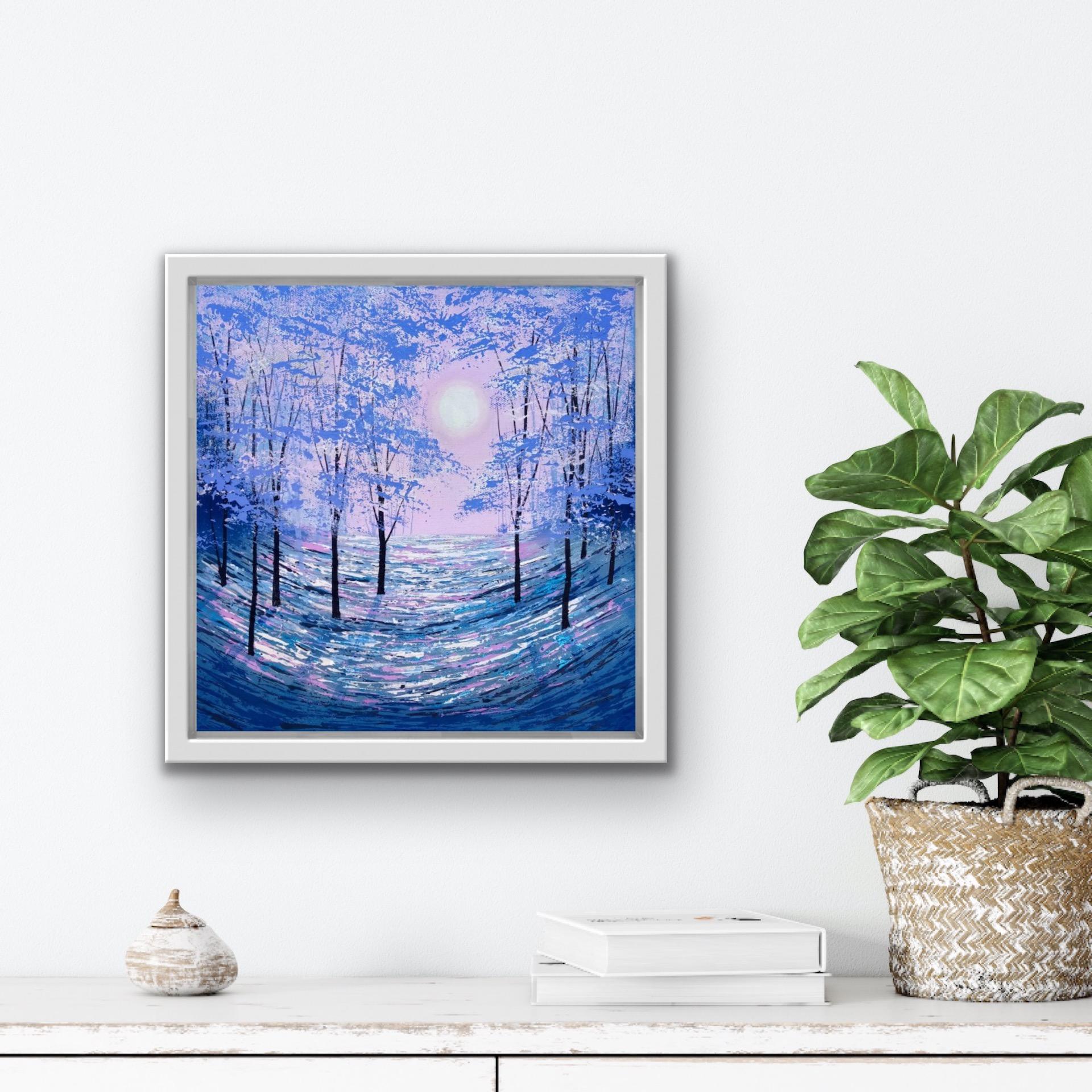 Amanda Horvath, Moonlight Phantasy, peinture contemporaine de bois en vente 7