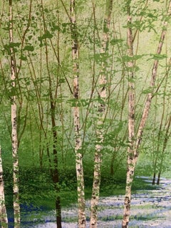 Amanda Horvath, Paradise Blue 2, Original landscape painting