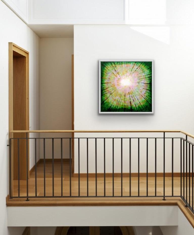 Amanda Horvath, Reaching for the Light, peinture de paysage originale en vente 1