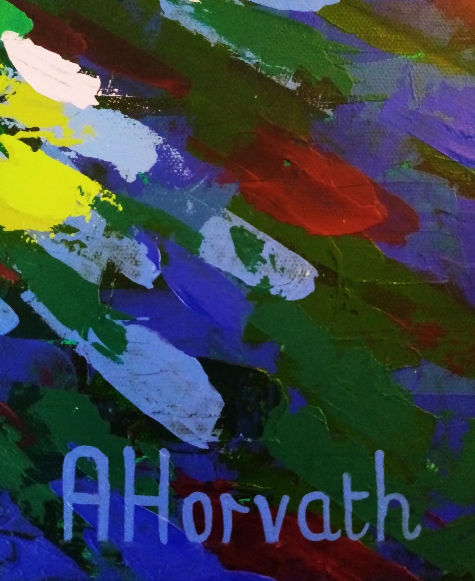 Amanda Horvath, Summer Sanctuary, Original Contemporary Landscape Painting For Sale 1