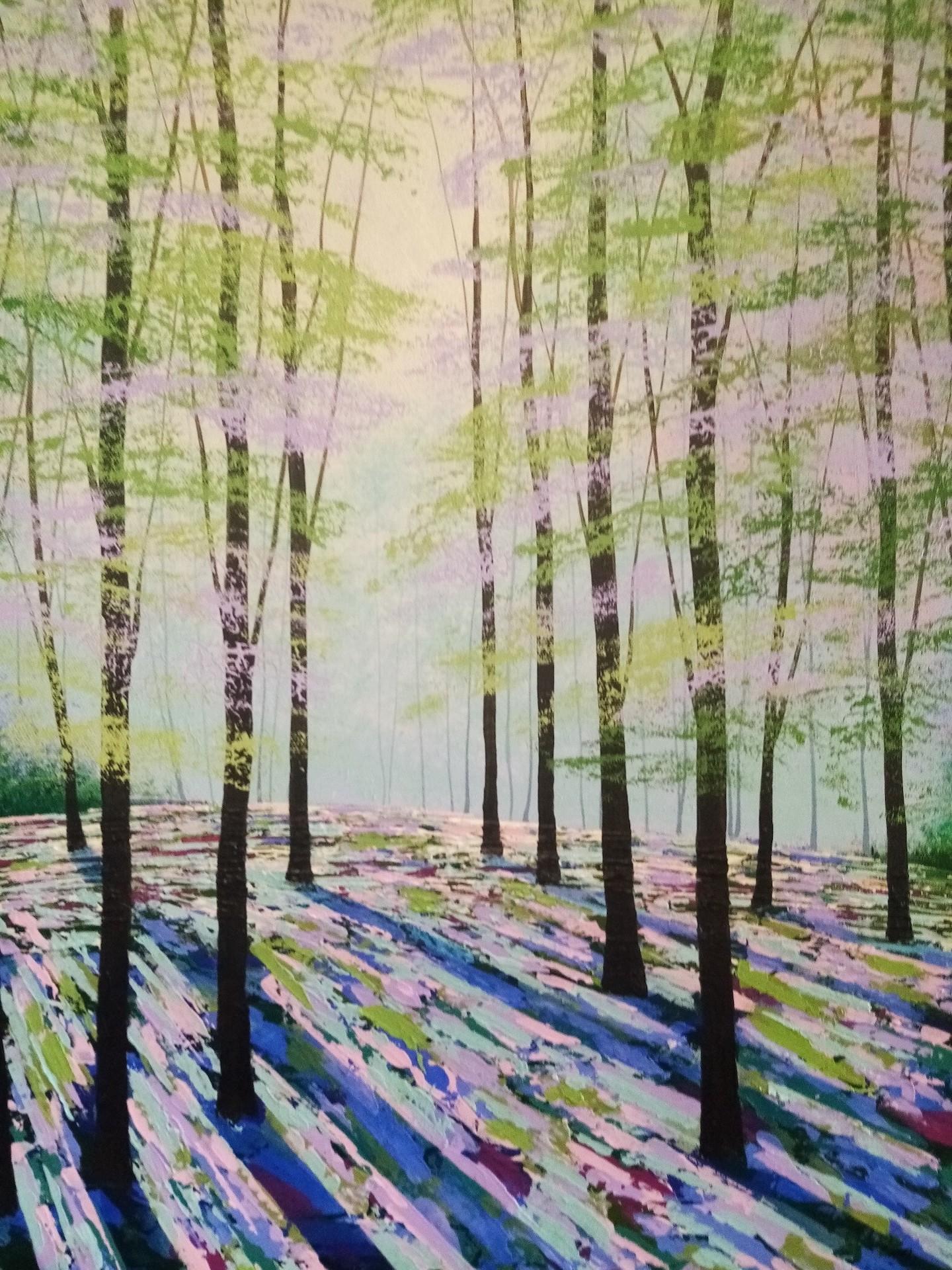 Amanda Horvath, Summer Sanctuary, Original Contemporary Landscape Painting For Sale 1