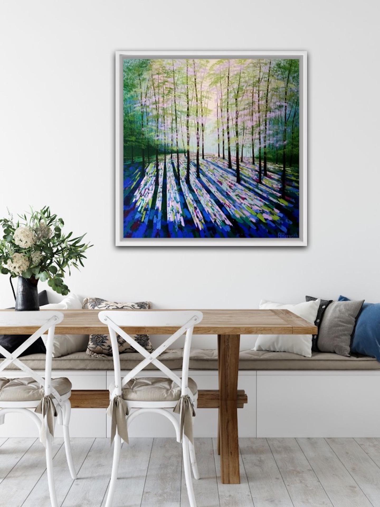 Amanda Horvath, Summer Sanctuary, Original Contemporary Landscape Painting For Sale 5