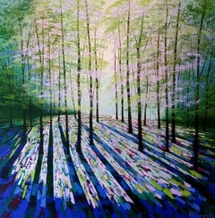 Amanda Horvath, Sanctuaire d'été, peinture de paysage contemporaine originale