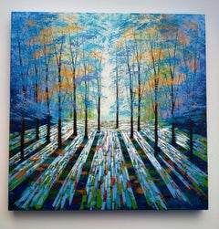 Amanda Horvath, Woodland Daydream, Affordable Art, Original Woodland Painting