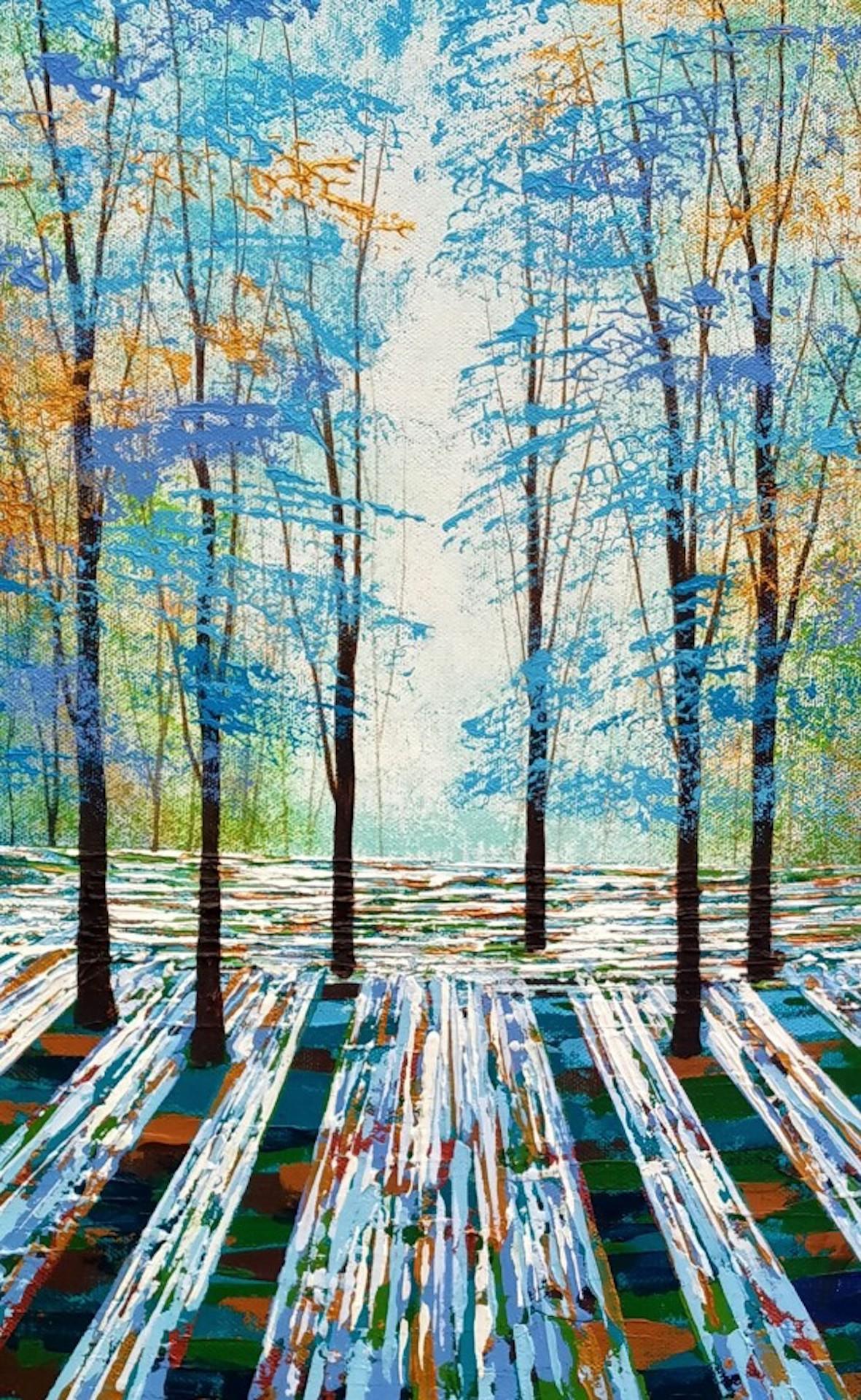Amanda Horvath, Woodland Daydream, Affordable Art, Original Woodland Painting 2