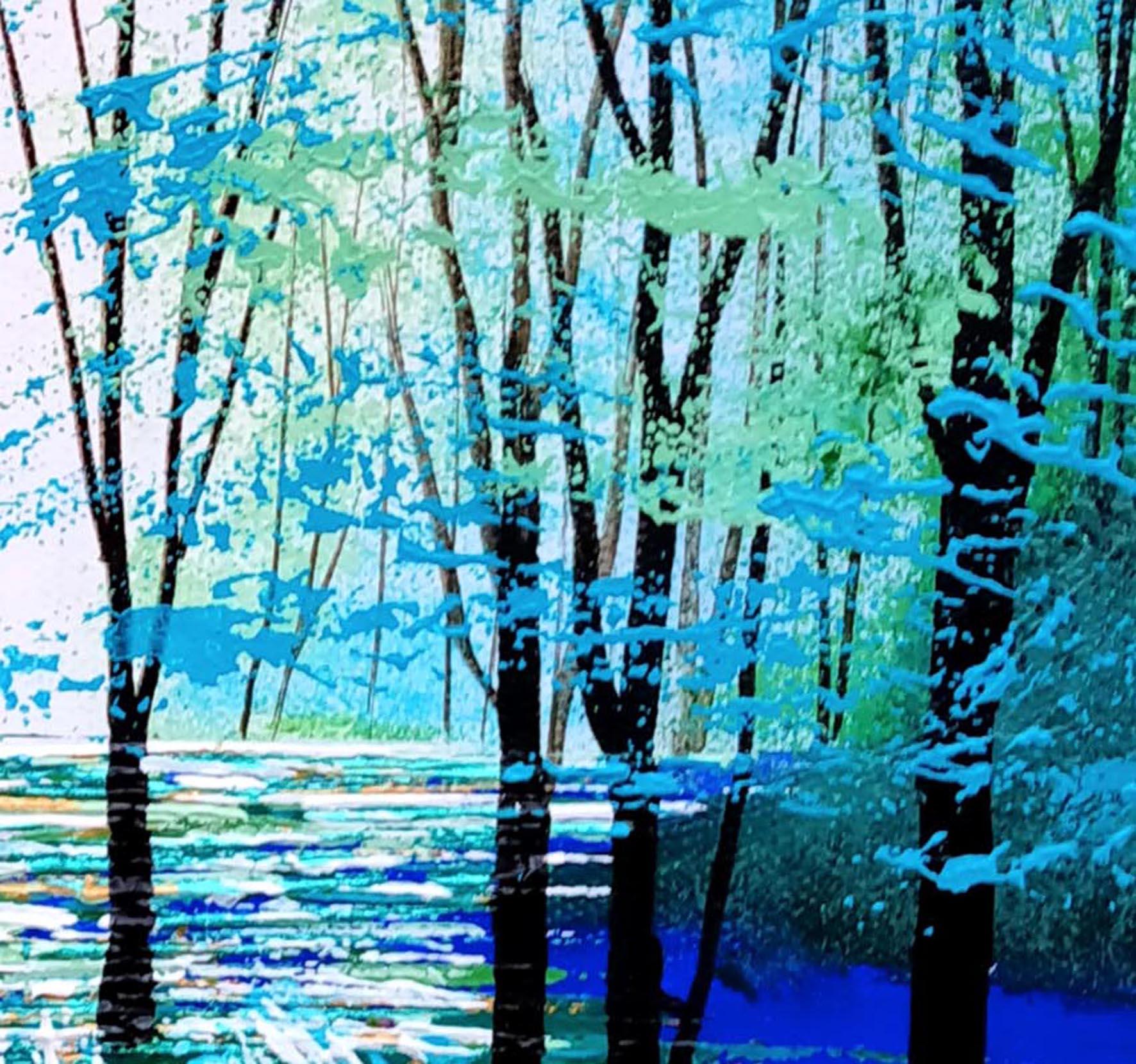 Zafiro Madera - Painting Contemporáneo de Amanda Horvath