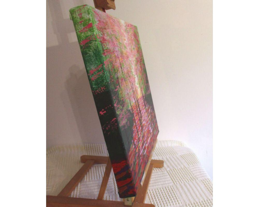 Sunshine in Amber, Amanda Horvath, Landscape Painting, Tree Art, Bright Artwork For Sale 3