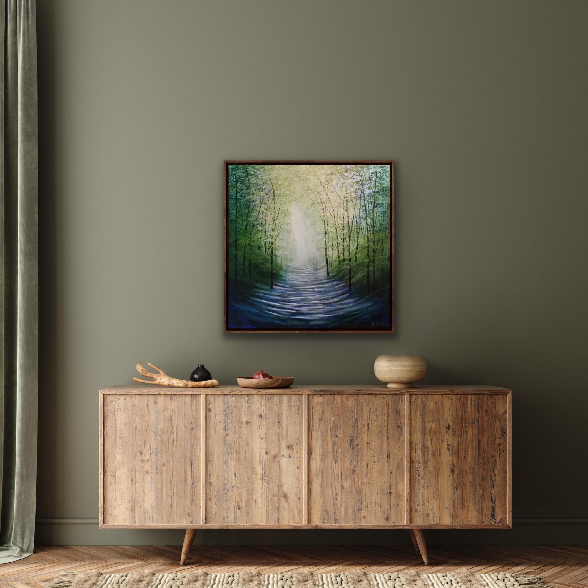 Timeless Tranquility By Amanda Horvath [2020]
Signed by the artist
Acrylics on canvas
Image size: H:90 cm x W:90 cm x D:3.5cm
Please note that insitu images are purely an indication of how a piece may look
Timeless Tranquility takes you walking