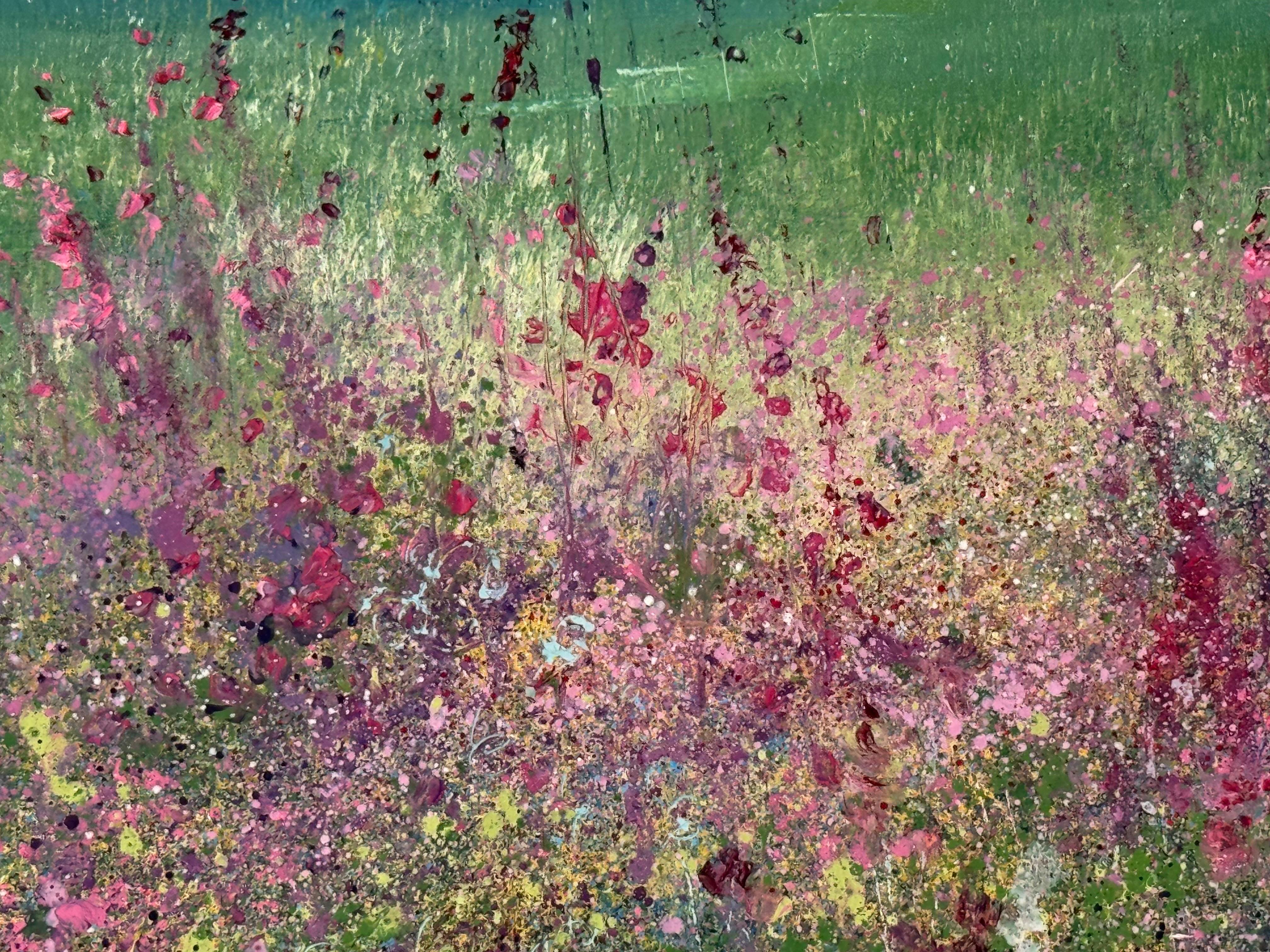 Feld mit Fingerhüten in der britischen Sommerlandschaft von einem zeitgenössischen Künstler im Angebot 8