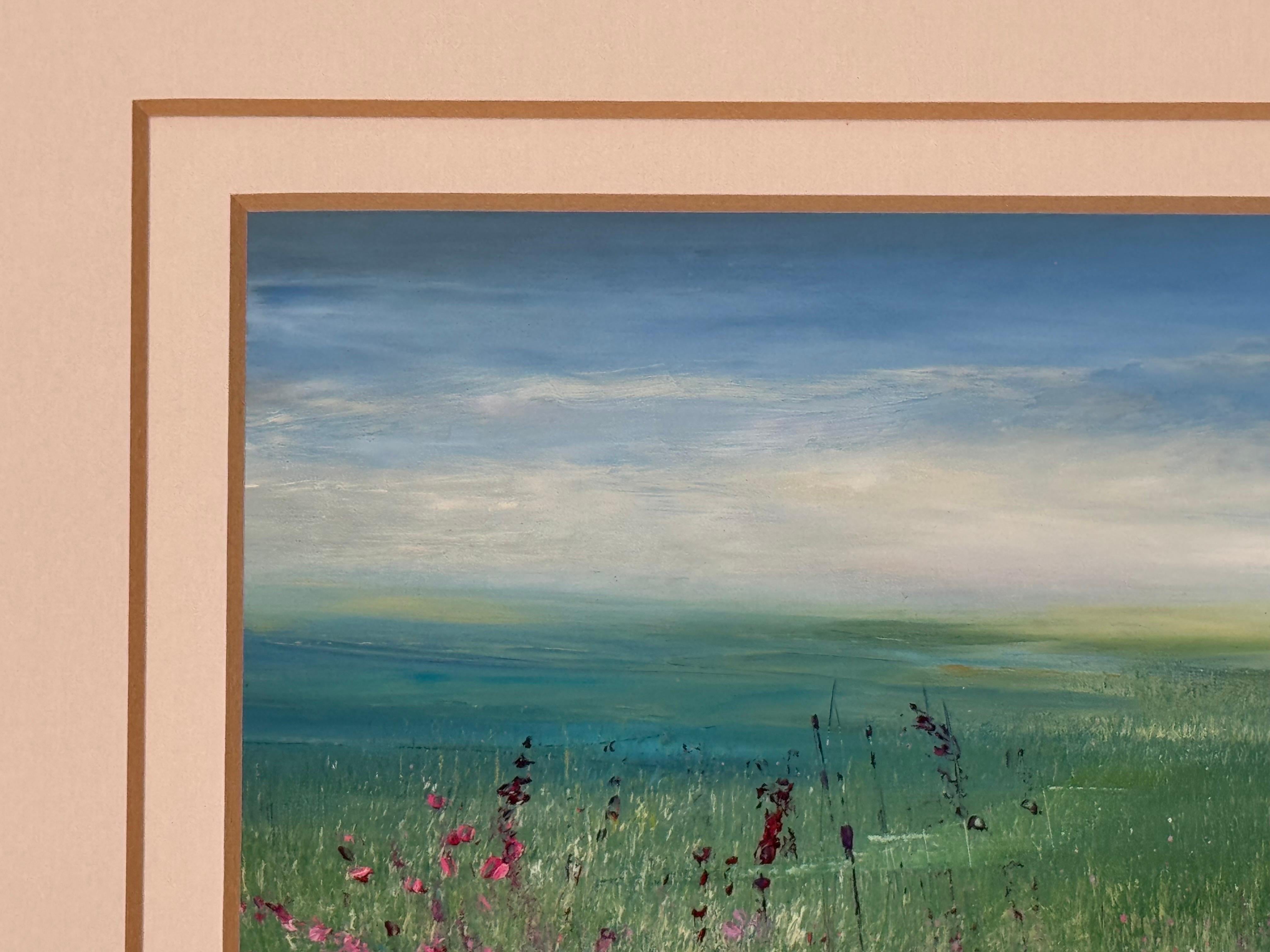 Feld mit Fingerhüten in der britischen Sommerlandschaft von einem zeitgenössischen Künstler im Angebot 10