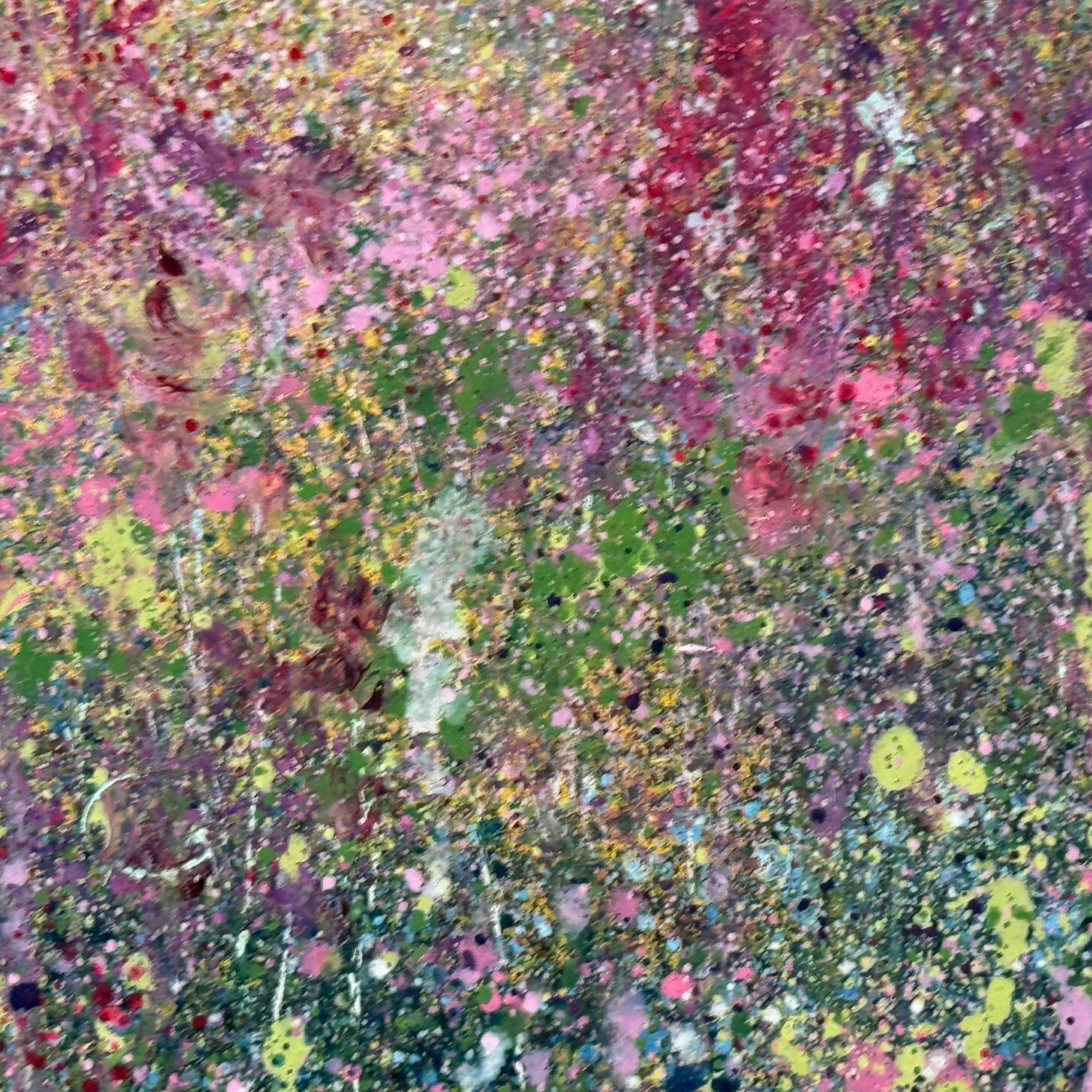 Feld mit Fingerhüten in der britischen Sommerlandschaft von einem zeitgenössischen Künstler im Angebot 12